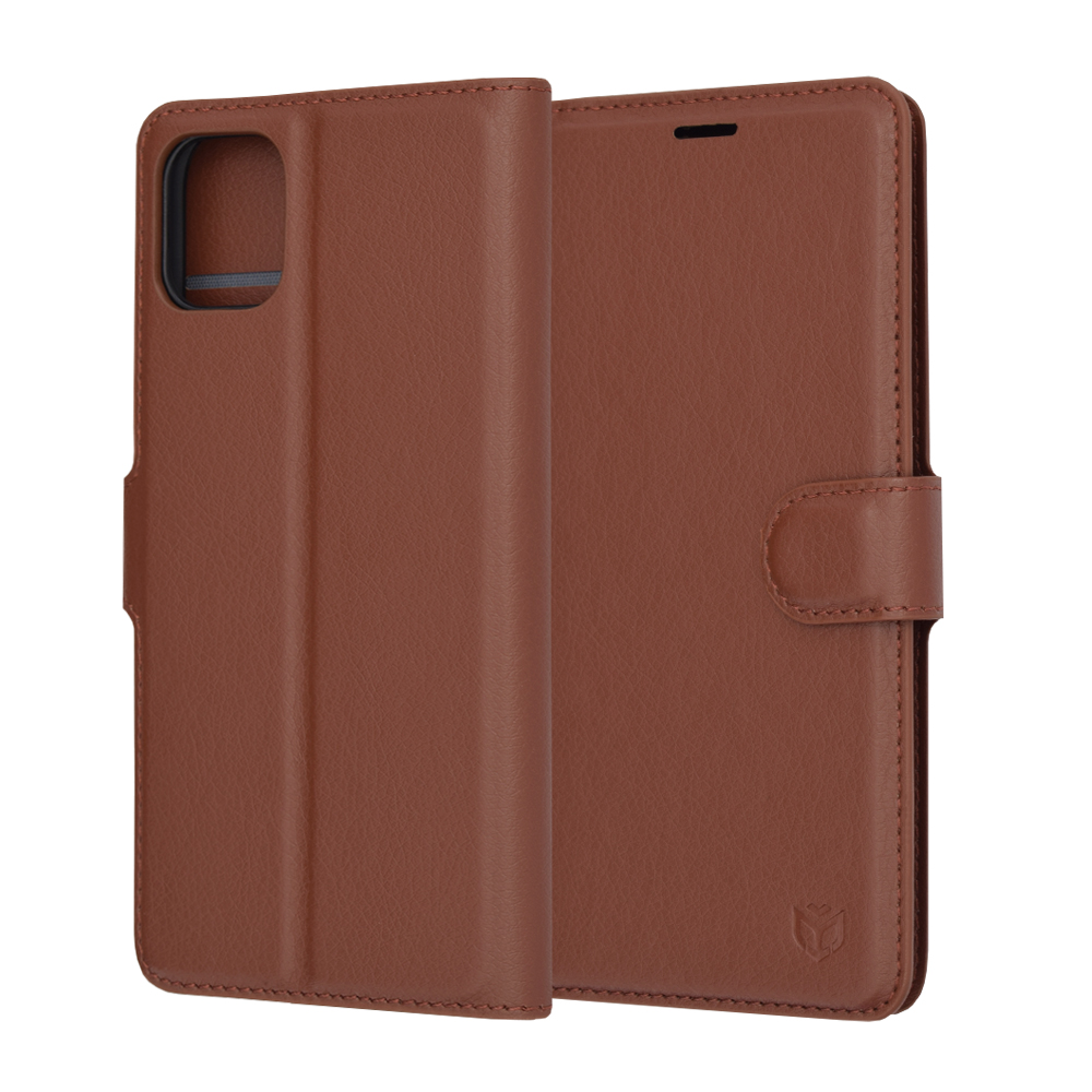 Techsuit - Leather Folio - iPhone 11 - Brown