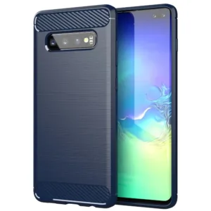 Techsuit - Carbon Silicone - Samsung Galaxy S10 Plus - Blue