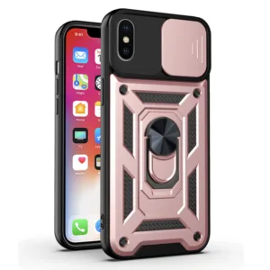 Techsuit - CamShield Series - iPhone X / iPhone XS - Rose Gold