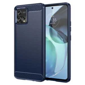 Techsuit - Carbon Silicone - Motorola Moto G72 - Blue