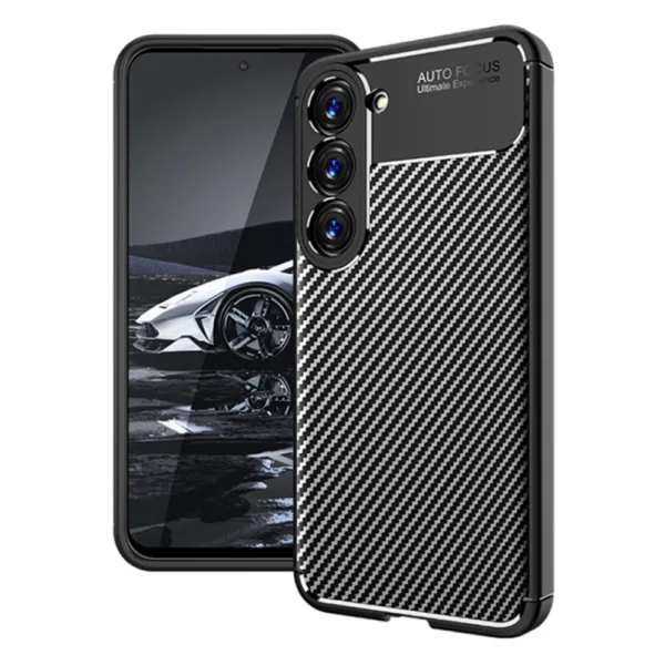 Techsuit - CarbonFiber - Samsung Galaxy S23 Plus - Black