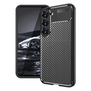 Techsuit - CarbonFiber - Samsung Galaxy S23 - Black