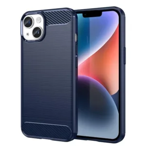 Techsuit - Carbon Silicone - iPhone 14 - Blue