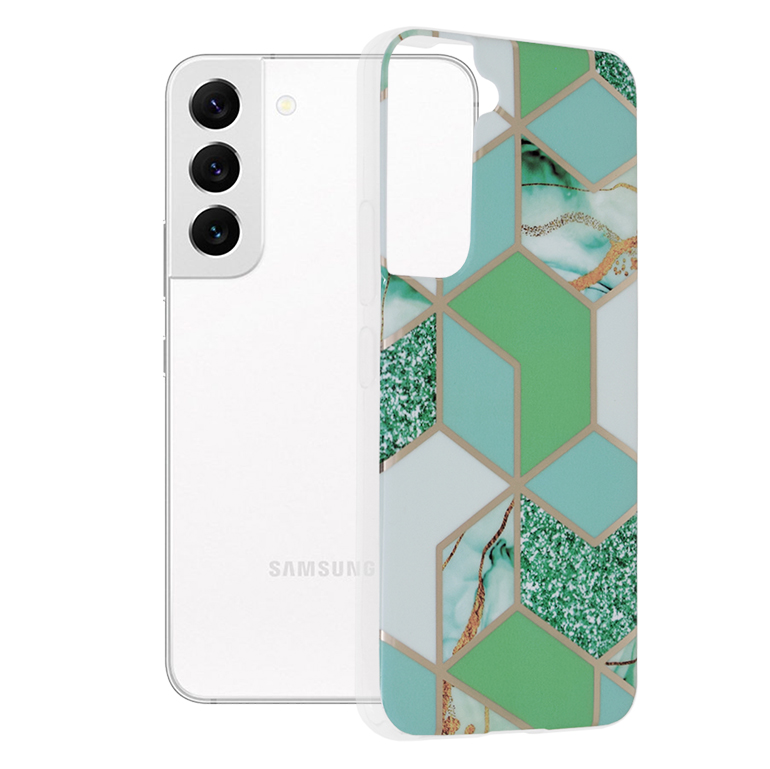 Techsuit - Marble Series - Samsung Galaxy S22 - Green Hex