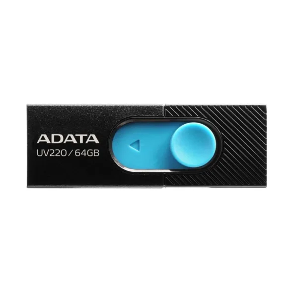 Adata - Memory Stick UV220 (AUV220-64G-RBKBL) - USB 2.0 FlashDrive