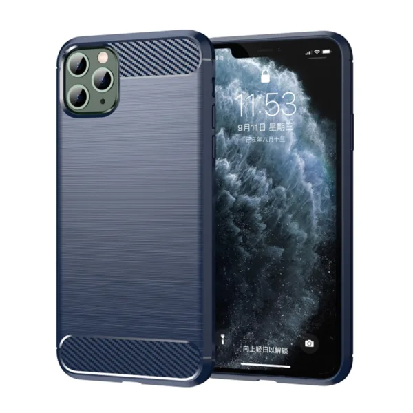 Techsuit - Carbon Silicone - iPhone 11 Pro - Blue