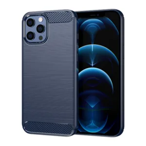 Techsuit - Carbon Silicone - iPhone 12 Pro Max - Blue