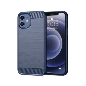 Techsuit - Carbon Silicone - iPhone 12 / iPhone 12 Pro - Blue