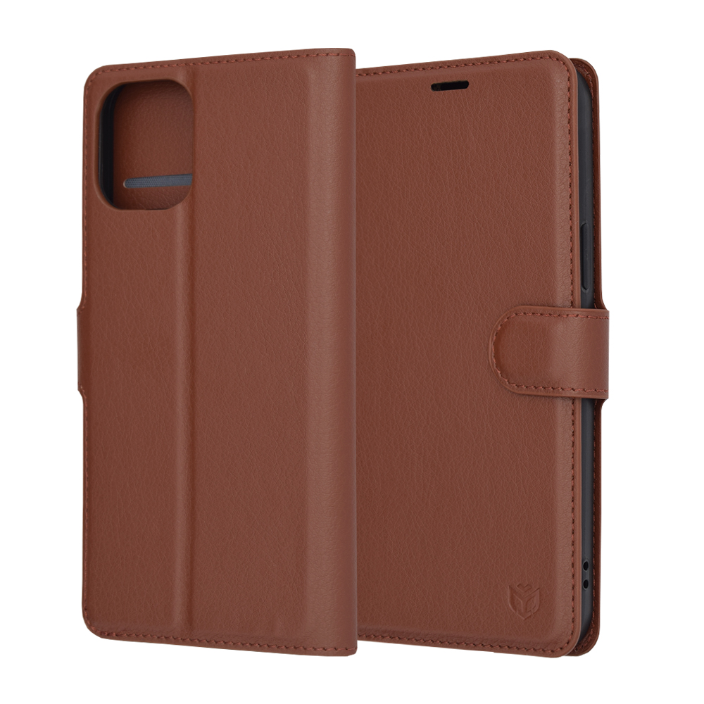 Techsuit - Leather Folio - iPhone 12 Pro Max - Brown