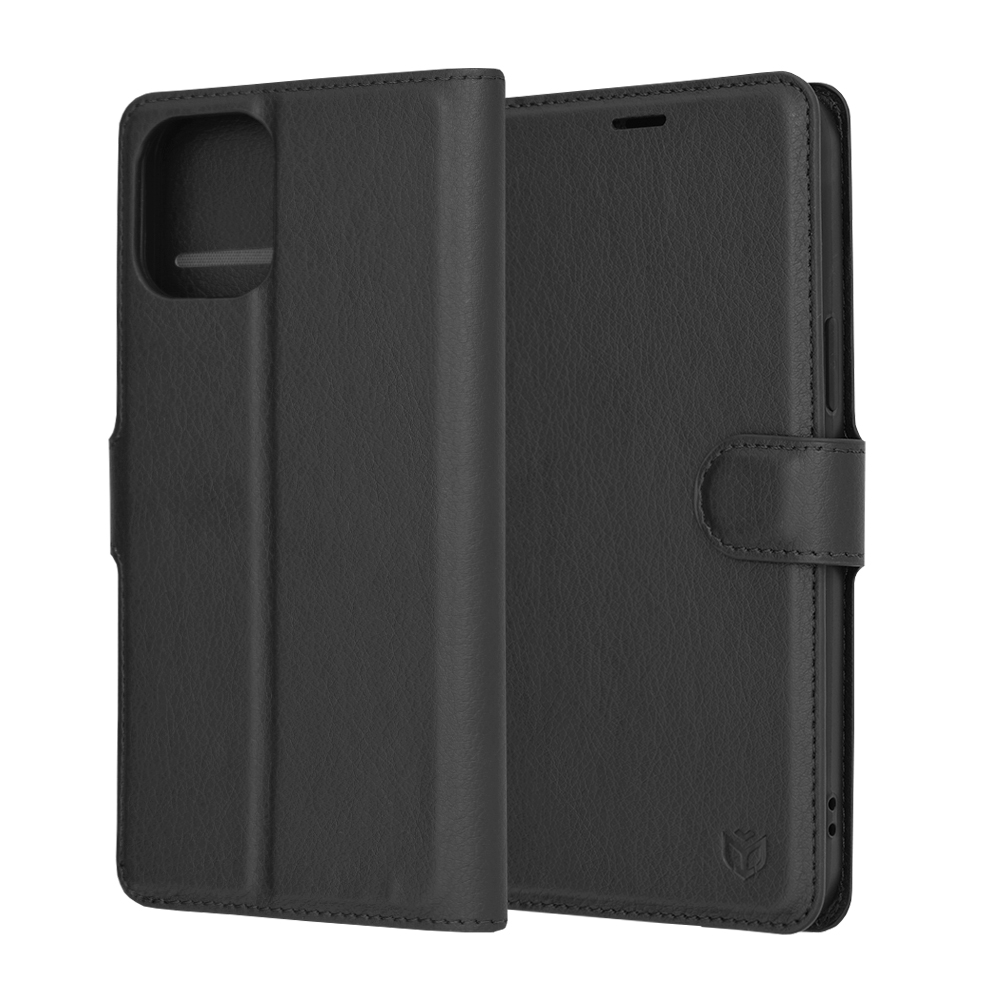 Techsuit - Leather Folio - iPhone 12 Pro Max - Black