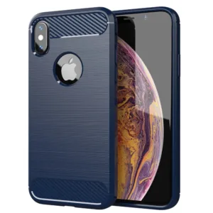 Techsuit - Carbon Silicone - iPhone X / iPhone XS - Blue