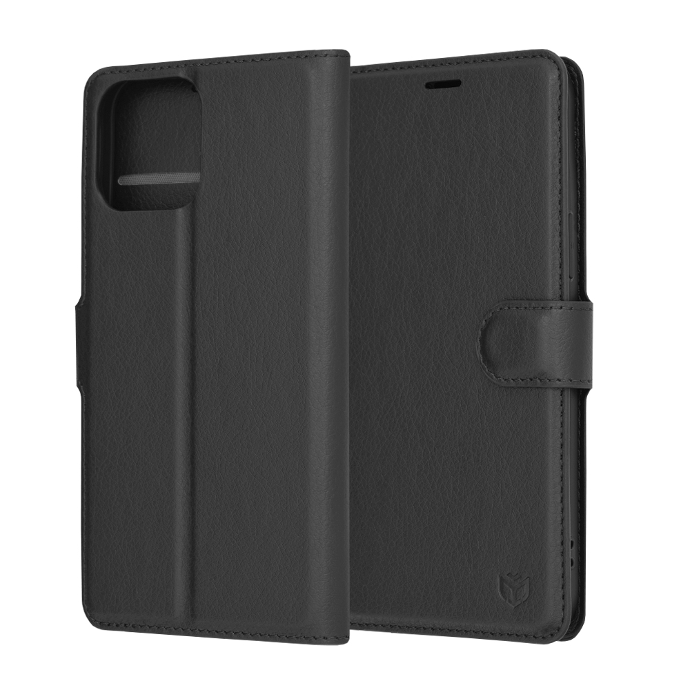 Techsuit - Leather Folio - iPhone 13 Pro Max - Black