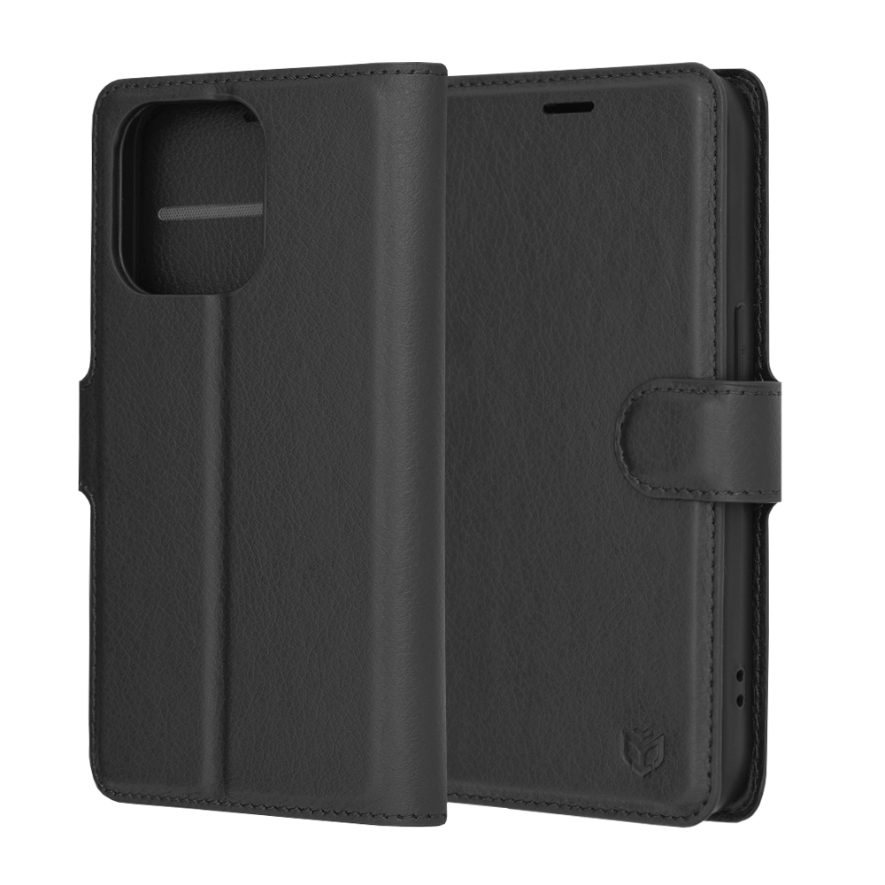 Techsuit - Leather Folio - iPhone 14 Pro - Black