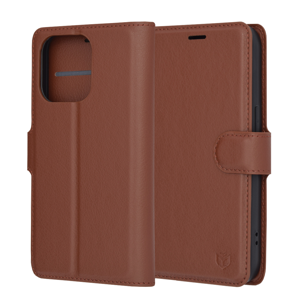 Techsuit - Leather Folio - iPhone 14 Pro - Brown