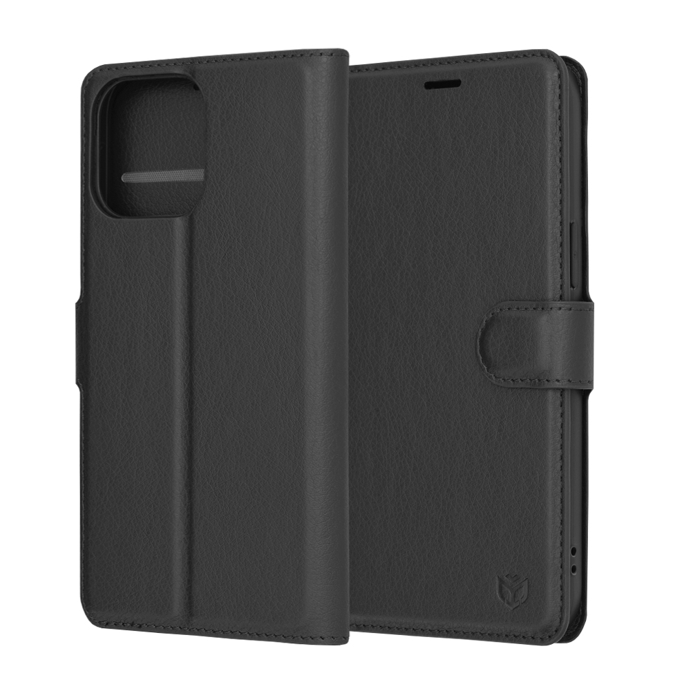 Techsuit - Leather Folio - iPhone 14 Pro Max - Black