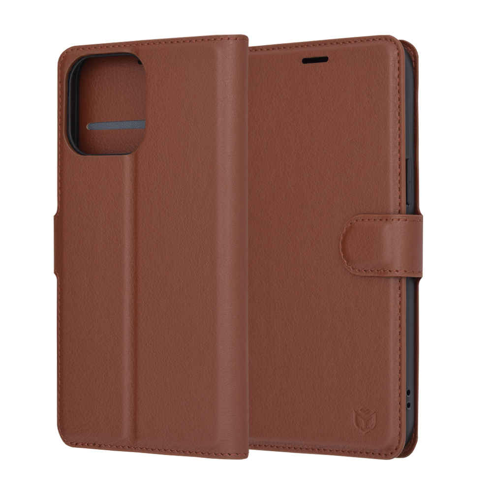 Techsuit - Leather Folio - iPhone 14 Pro Max - Brown