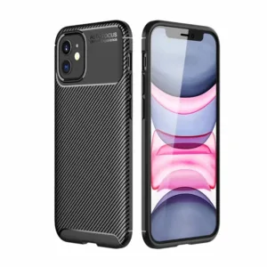 Techsuit - CarbonFiber - iPhone 12 / iPhone 12 Pro - Black