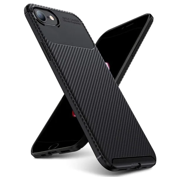 Techsuit - CarbonFiber - iPhone 7 Plus / iPhone 8 Plus - Black