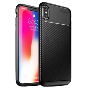 Techsuit - CarbonFiber - iPhone XS Max - Black