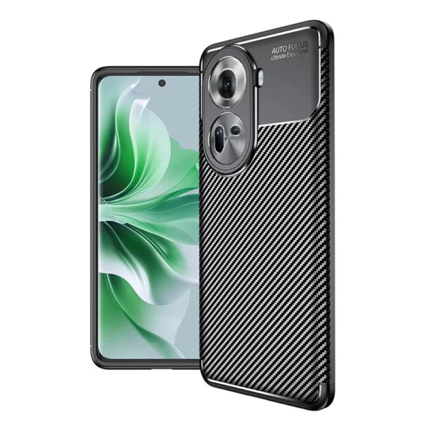 Techsuit - CarbonFiber - Oppo Reno11 - Black