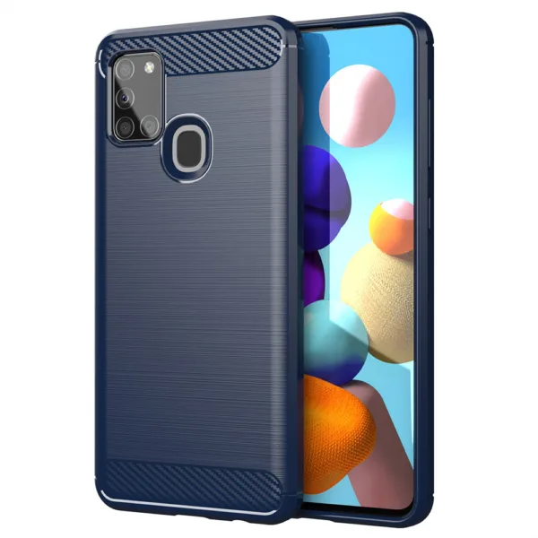 Techsuit - Carbon Silicone - Samsung Galaxy A21s - Blue