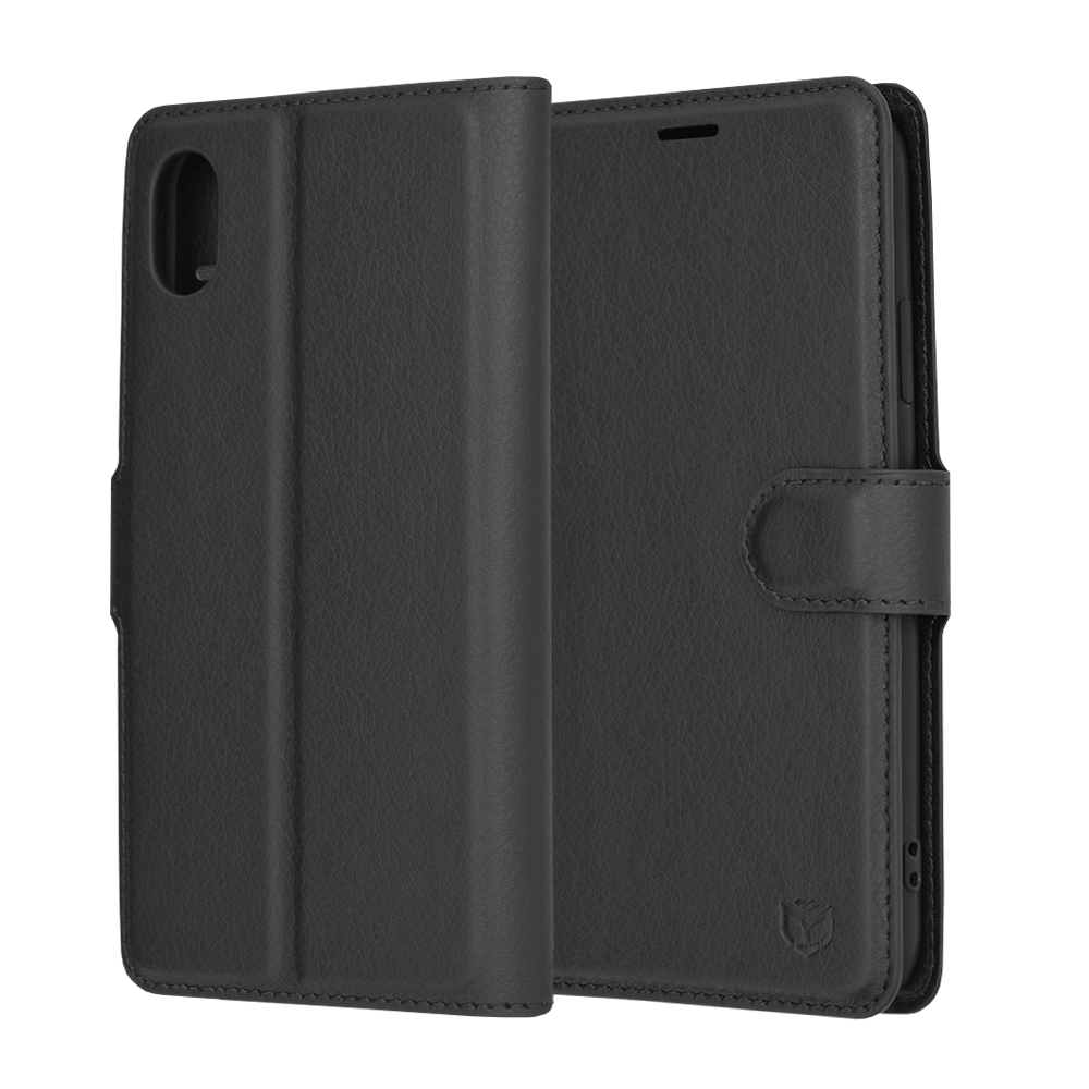 Techsuit - Leather Folio - iPhone XR - Black