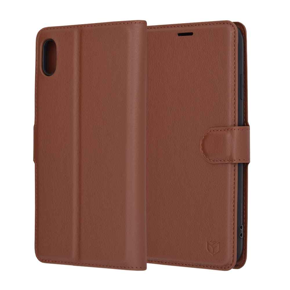 Techsuit - Leather Folio - iPhone XS Max - Brown