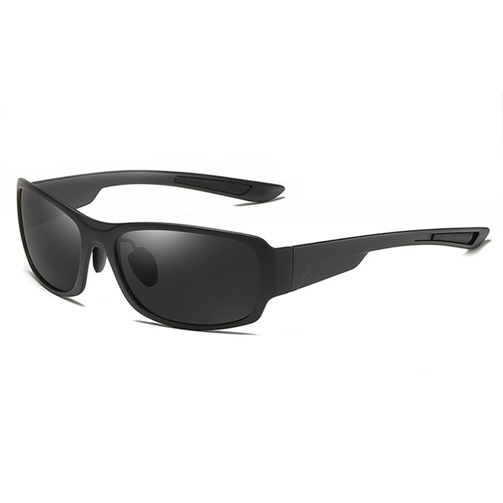 Techsuit - Sunglasses Polarised TR90 (MM108) - UV Protection - Matte Black / Gray