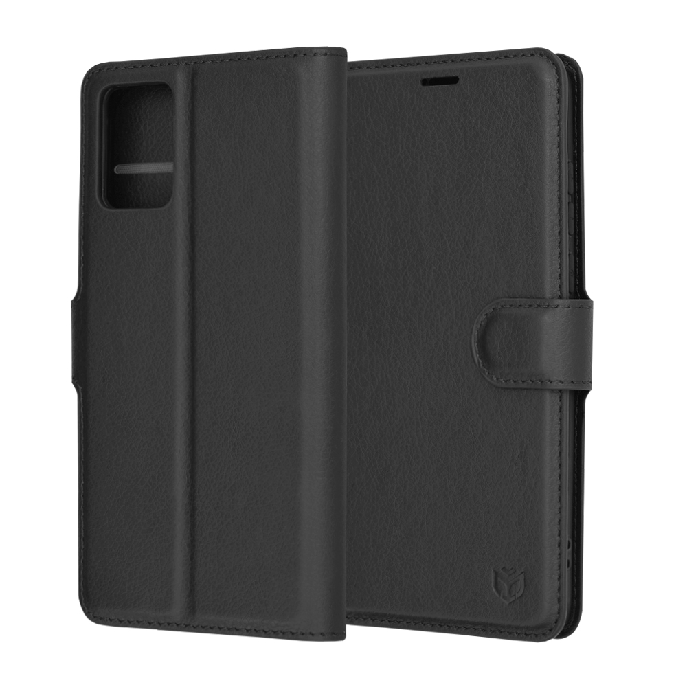 Techsuit - Leather Folio - Motorola Edge 30 Neo - Black