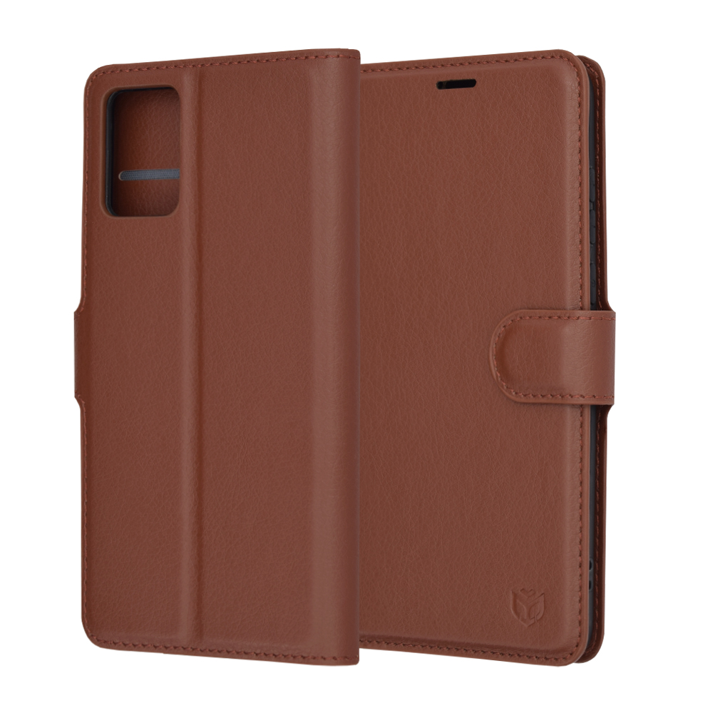 Techsuit - Leather Folio - Motorola Edge 30 Neo - Brown