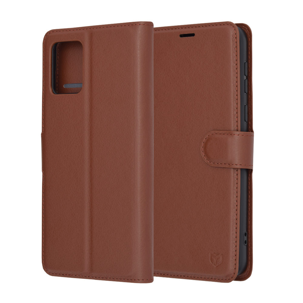 Techsuit - Leather Folio - Motorola Moto E13 - Brown