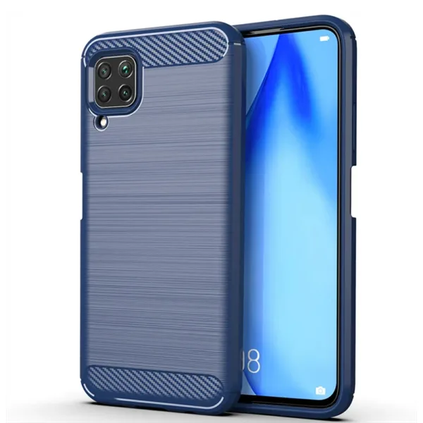 Techsuit - Carbon Silicone - Huawei P40 Lite - Blue