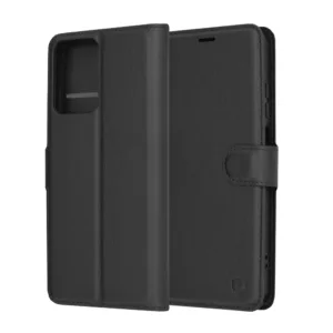 Techsuit - Leather Folio - Motorola Moto G04 / Moto G04s / Moto G24 / Moto E14 - Black