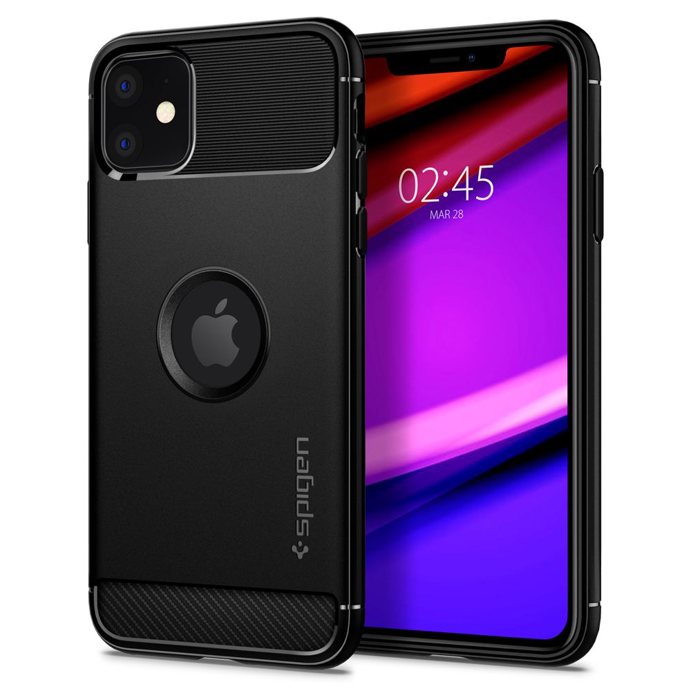 Spigen - Rugged Armor - iPhone 11 - Black