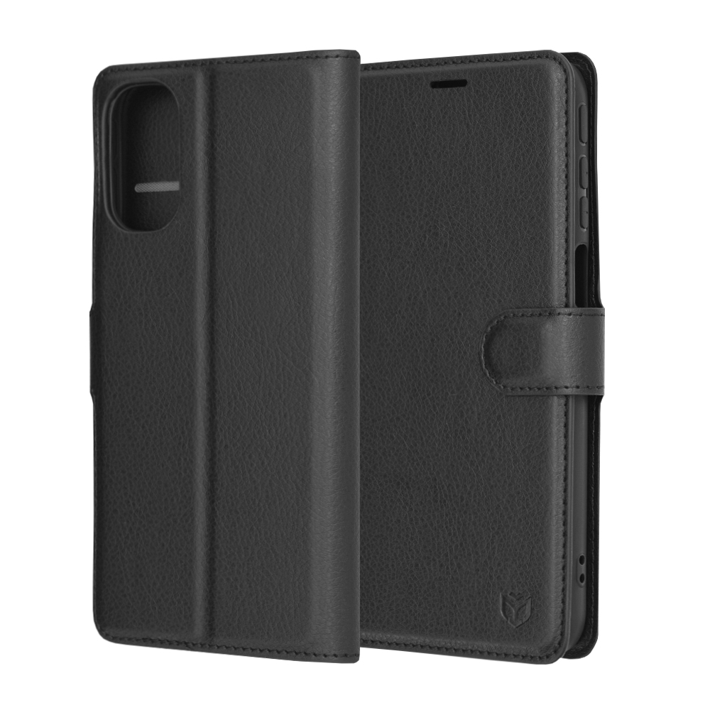 Techsuit - Leather Folio - Motorola Moto G31 / Moto G41 - Black