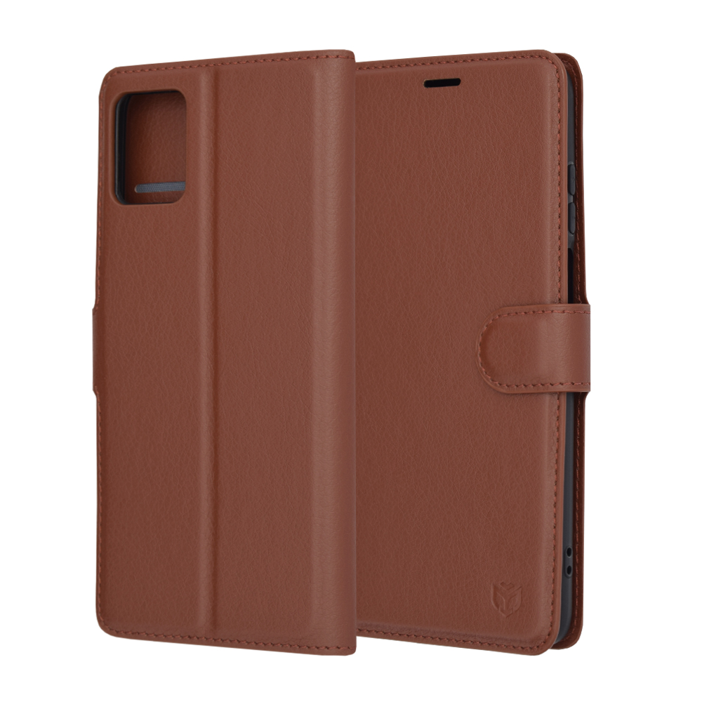 Techsuit - Leather Folio - Motorola Moto G32 - Brown