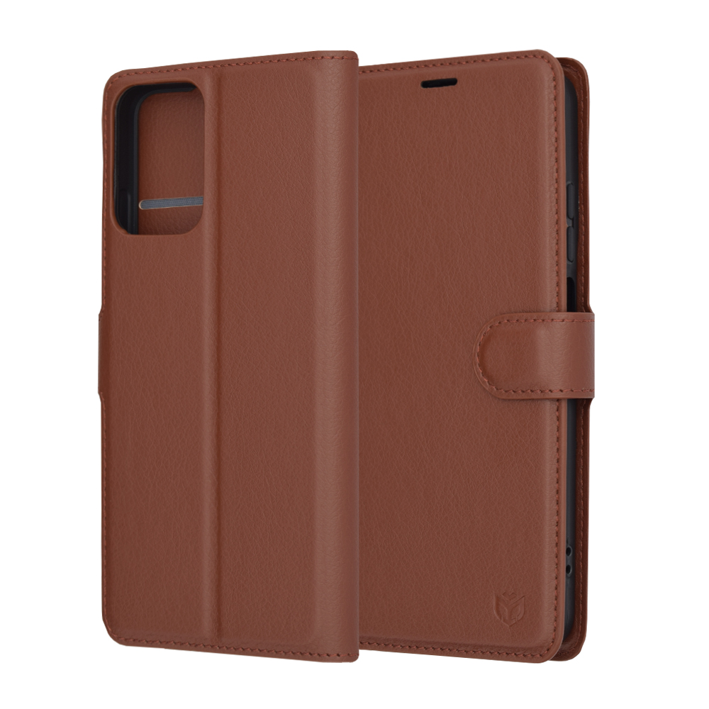 Techsuit - Leather Folio - Motorola Moto G34 / Moto G45 - Brown