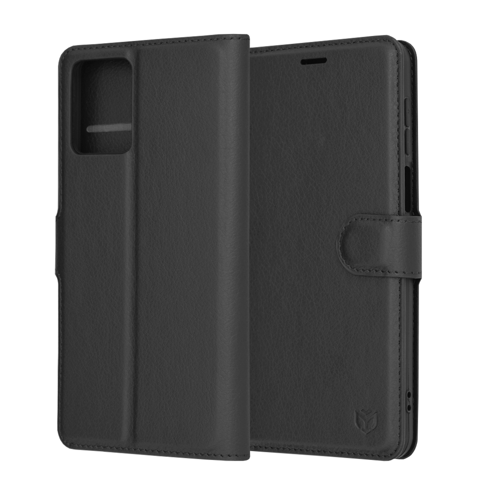 Techsuit - Leather Folio - Motorola Moto G54 - Black