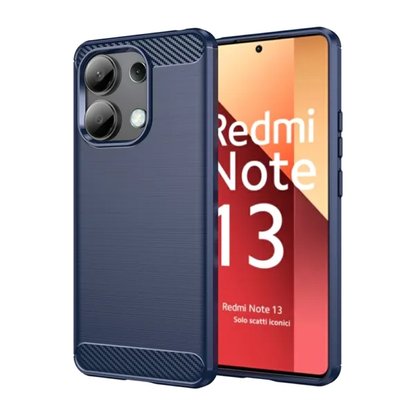 Techsuit - Carbon Silicone - Xiaomi Redmi Note 13 4G - Blue