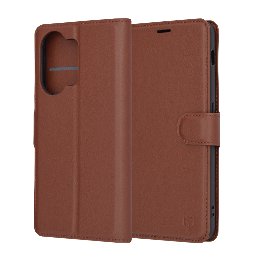 Techsuit - Leather Folio - OnePlus Nord 3 - Brown