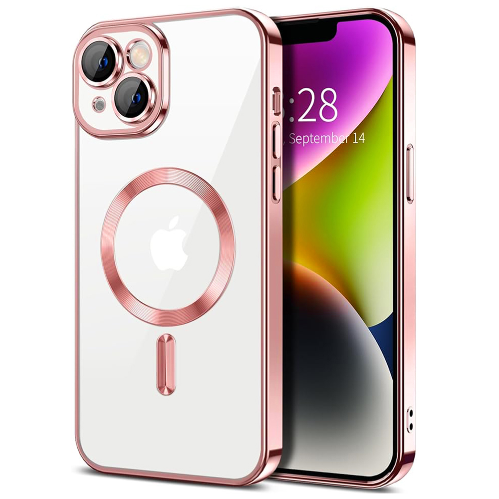 Techsuit - Luxury Crystal MagSafe - iPhone 14 Plus - Pink