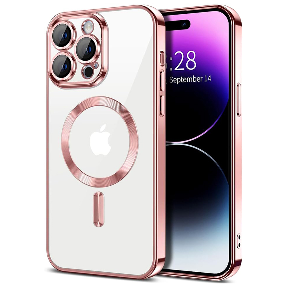 Techsuit - Luxury Crystal MagSafe - iPhone 14 Pro - Pink