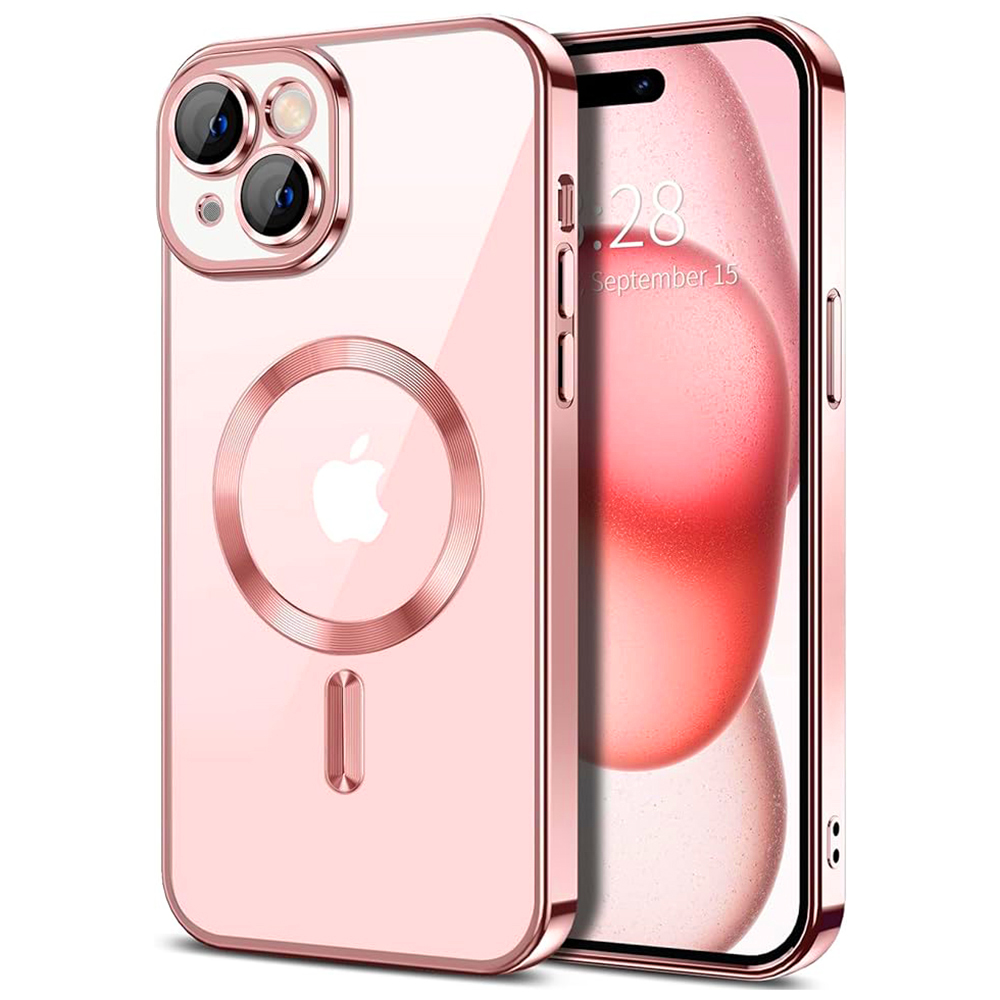 Techsuit - Luxury Crystal MagSafe - iPhone 15 - Pink