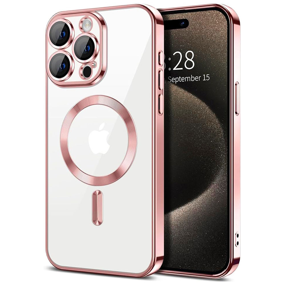 Techsuit - Luxury Crystal MagSafe - iPhone 15 Pro Max - Pink