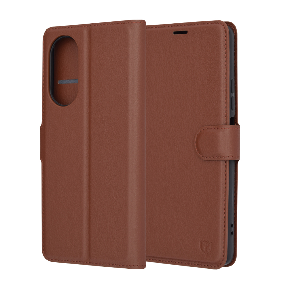 Techsuit - Leather Folio - Oppo A58 4G - Brown