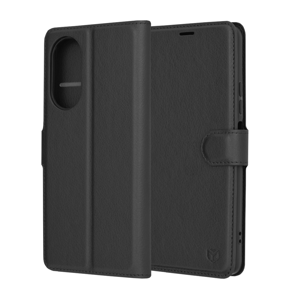 Techsuit - Leather Folio - Oppo A58 4G - Black