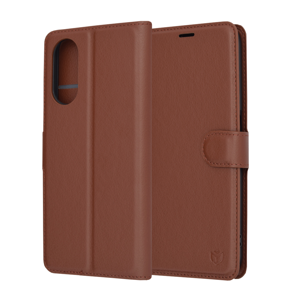 Techsuit - Leather Folio - Oppo A58 5G / A78 5G - Brown