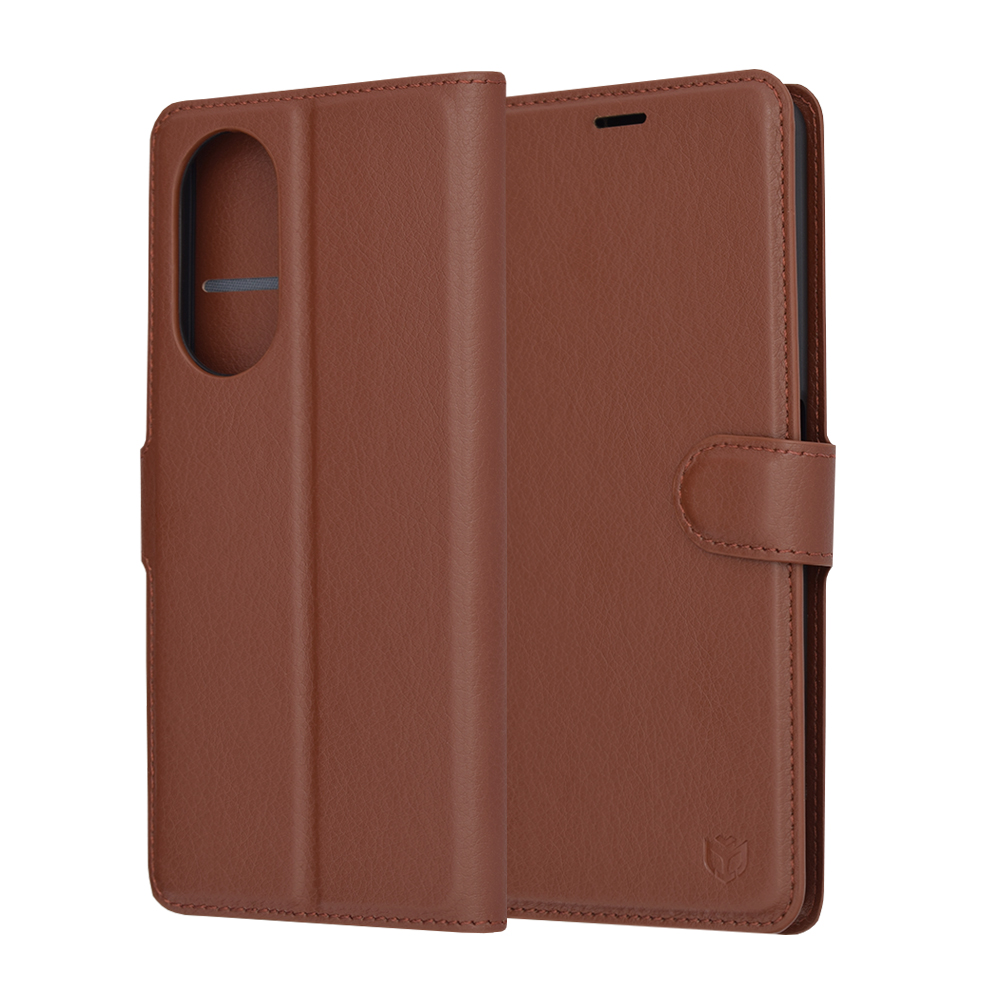 Techsuit - Leather Folio - Oppo A98 5G - Brown