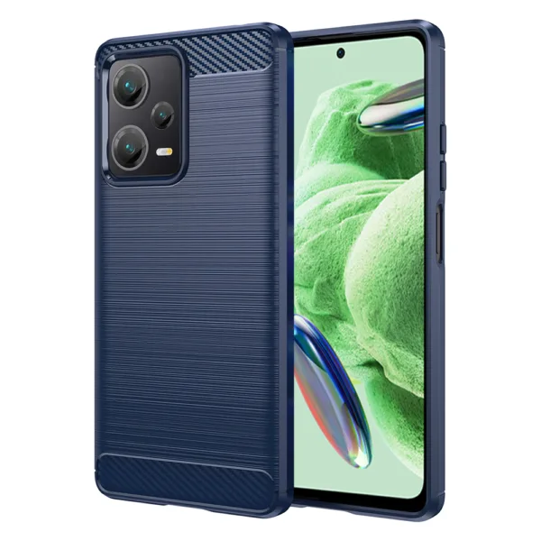 Techsuit - Carbon Silicone - Xiaomi Redmi Note 12 5G / Poco X5 - Blue