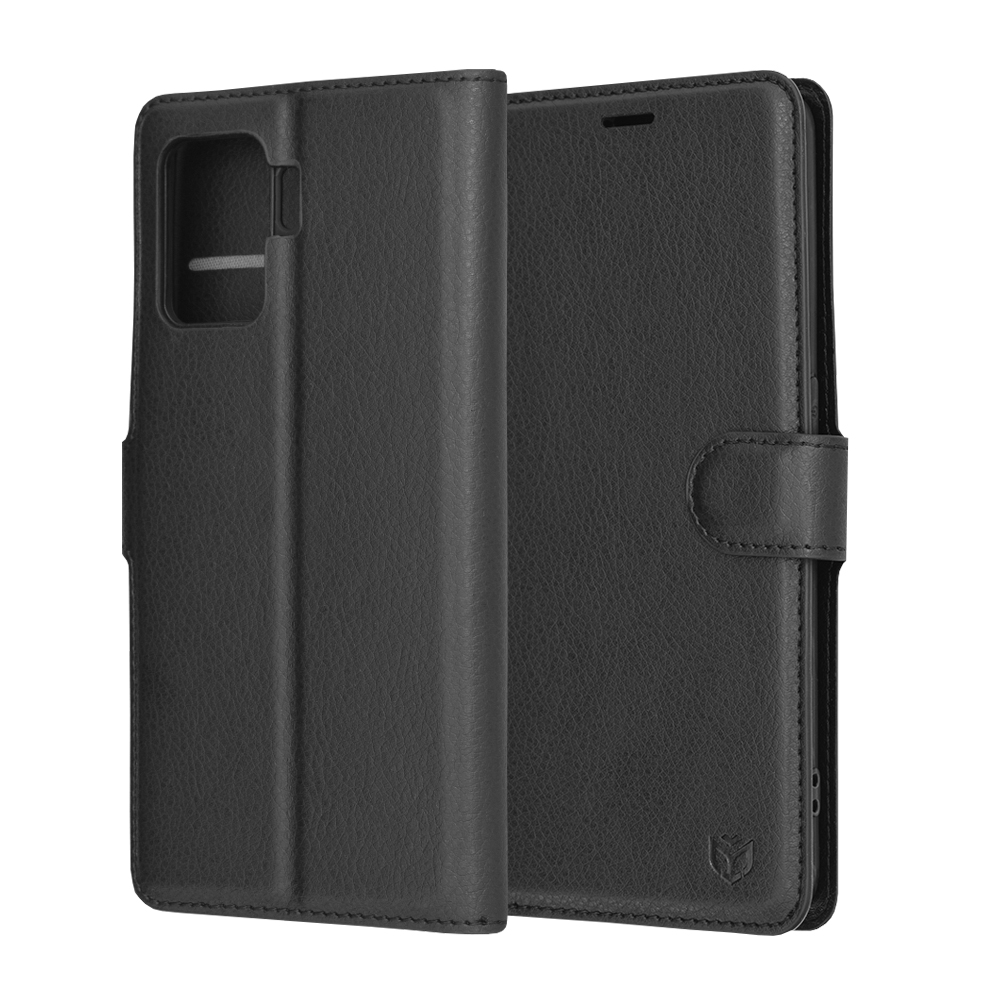 Techsuit - Leather Folio - Oppo Reno5 Lite / Oppo A94 4G - Black